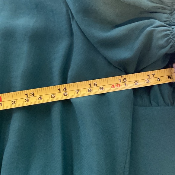 Newshows Women's 2023 Summer V Neck Midi Dresses Casual Puff Green - Picture 12 of 12